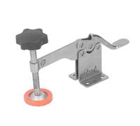 Phefop Pince à Bascule, Pince Horizontale en Acier Inoxydable 4PK avec Pointe en Caoutchouc Antidérapante, pour Gabarits de Travail du Bois, Perceuse à Souder