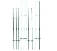 Phefop Piquets de Support pour Plantes, Poteaux Réglables en Plastique avec Kit de Clips pour Une Utilisation Intérieure et Extérieure, 10 Pièces de 12 Pouces et 16 Pouces pour Tomates Monstera