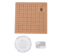 Phefop Planche en macramé Double Face avec Matériau en Liège, Kit d'artisanat avec épingles en T et Instructions pour la Fabrication de Bijoux et Station de Nouage