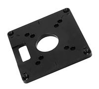 Phefop Plaque de Base de Défonceuse 11,9×11,9 Cm, pour Machine de Rognage | Aluminium 6061 usiné CNC, Vis de Nivellement à Quatre Coins, Réduit les Vibrations, pour Makita, Dongcheng, Trimmer