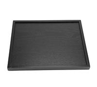 Phefop Plateau de Service en Bois Massif, Assiette Rectangulaire pour thé, café, Collation avec Bords Surélevés pour la Prévention des Déversements, Design Moderne et élégant pour (30 * 24)