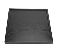 Phefop Plateau de Service en Bois Massif, Assiette Rectangulaire pour thé, café, Collation avec Bords Surélevés pour la Prévention des Déversements, Design Moderne et élégant pour (30 * 30)