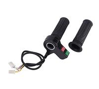 Phefop Poignée d'accélérateur pour Vélos et Scooters électriques, Poignée en Caoutchouc Confortable avec Contrôle à 3 Vitesses et fonctionnalité Marche Avant et Arrière pour les Guidons de 22 Mm