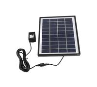 Phefop Pompe de Fontaine Solaire 6.5 W 6 Modes de la Fontaine Fénéré en Eau pour la Chantier de Jardin de Piscine, Facile à Installer, Fort Débit D'eau avec Panneau Solaire à Haute