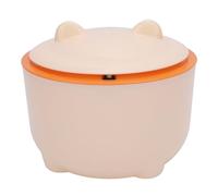Phefop Poubelle à Litière pour Chat Blanche, Conteneur à Déchets Compact Entièrement fermé avec Couvercle de Type Presse, Litière pour Chien, Déjections Canines pour Intérieur et