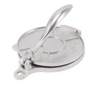 Phefop Presse à Tortilla, Machine à Pain Plat Manuelle en Alliage D'aluminium avec Nanoplacage Lisse pour Bases de Pizza, Chapati, Croûtes à Tarte et Galettes, Conception Suspendue (16 cm Argent)