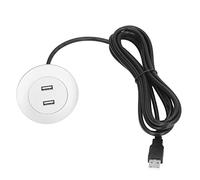 Phefop Prise de Chargement USB pour canapé, Conception Encastrée avec Deux Ports USB, Sortie 5 V, Idéale pour les Lits de Chevet et les Fauteuils Inclinables (SILVER)