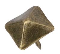 Phefop Punaises Antiques à Tête Carrée, Ensemble de Goujons Décoratifs en Fer 50 Pièces pour la Décoration Artisanale de Bricolage, Clous de Rembourrage pour Style Vintage (Longueur latérale 19 mm *