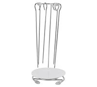 Phefop Rack de Grill à Barbecue en Acier Inoxydable, Torréfacteur, Rack de Brochettes Durables pour Cuisiner la Viande et les Légumes Parfaitement Surélevés Brûler, pour un Barbecue