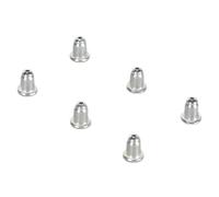 Phefop Re6PCS Lot de 6 Fermoirs de Boucles D'oreilles de Rechange en Argent 925 pour Filles, Goujons de Verrouillage pour Adultes et Femmes, Tiges Filetées, Résultats de Fabrication de (SILVER)