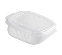 Phefop Récipients d'oignon, d'ail et de Gingembre, Boîte de Rangement de Légumes en PP de qualité Alimentaire avec Panier de Vidange, Conservation de la Fraîcheur pour une Utilisation en Cuisine