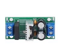 Phefop Régulateur de Tension LM7812 12V 3A Redresseur Filtre | Entrée AC DC, Convertisseur de Puissance à 3 Bornes, Double Filtrage par Condensateurs 35V220UF, Puce Haute intensité 1,5A,