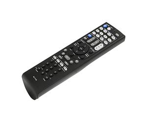 Phefop Remplacement de la Télécommande, Télécommande de Récepteur AV à Bouton-poussoir ABS, Fonctionne sur Batterie, Configuration Facile, Touches Réactives, pour Integra DTR 4.9 DTR 5.9 Usage (BLACK)
