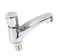 Phefop Robinet D'évier de Lavabo à Temporisation, Interrupteur Poussoir en Alliage de Cuivre, Robinet à Fermeture Automatique, économie D'eau, Vanne D'arrêt Automatique Anti-goutte et