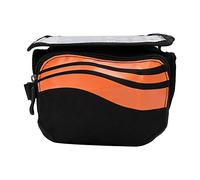 Phefop Sac de Cabale de Vélo Simable à Eau pour Le Cyclisme à Longue Distance avec Poche de Téléphone Portable pour 4,8 Pouces Bleu -in 1,2L 1,2L pour Les Cyclistes (Orange)
