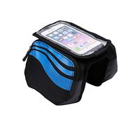 Phefop Sac de Cabale de Vélo Simable à Eau pour Le Cyclisme à Longue Distance avec Poche de Téléphone Portable pour 4,8 Pouces Bleu -in 1,2L 1,2L pour Les Cyclistes (4)