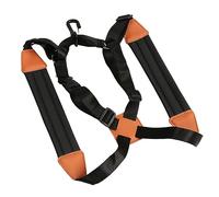 Phefop Sangle de Harnais de Saxophone, Sangle de Saxophone Réglable à Double épaule épaisse avec Cuir Souple rembourré pour Baryton Ténor Alto Enfants (M)