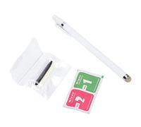 Phefop Stylet en Aluminium, Pointe en Fibre pour écran Tactile avec Pointes de Rechange, Aucune Charge Nécessaire, Outil d'écriture et de Dessin Précis pour Tablettes et Smartphones, doré (White)