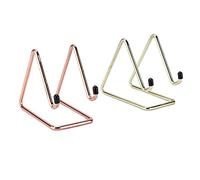 Phefop Support de Téléphone, Support de Téléphone en Métal plaqué Or avec Pointe en Caoutchouc pour Un Stable, 4 Pouces pour Bureau et Table de Chevet, Paquet de 2 (#1)