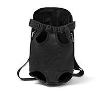 Phefop Support pour Animaux de Compagnie - Attaquant en Maille à Respiration Portable pour Le Camping de la Zone de Voyage, Chien de Taille Noire - pour Le Sac à Bandoulière pour Animaux de Compagnie