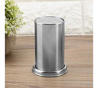 Phefop Support pour Cure-dents en Acier Inoxydable, Distributeur de Cotons-tiges en Métal de qualité Alimentaire avec Conception Supérieure à Pression, Entièrement scellé pour la