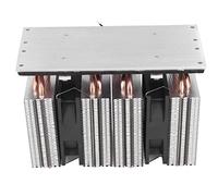 Phefop Système de Refroidissement à Semi-conducteur, Module de Refroidissement de Réfrigération Portable DIY, Dispositif de par Air Double Cœur 12 V 240 W en Alliage