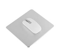 Phefop Tampon de Souris de Jeu en Aluminium Lisse avec sécurité de Souris Lourde, Idéal pour la et Optique, Design à la Mode, Noir (Silver)