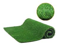 Phefop Tapis de Gazon Artificiel Intérieur et Extérieur, Tapis Synthétique, Pelouse Douce de qualité Supérieure pour Jardin, Dressage de Chiens, Plastique Vert Vif 100x100cm (1 * 1m)