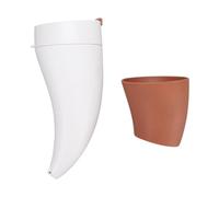 Phefop Tasse à café Moderne en Corne de Chèvre avec Design Artistique, Tasse Sous Vide étanche en Acier Inoxydable de 230 Ml avec Sangles de Couvercle, Parfaite pour un Usage Quotidien ou comme