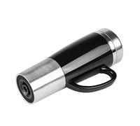 Phefop Tasses et Mugs Tasse de Voyage Isolante Sous Vide avec Trous de Refroidissement et Ventouse pour café, thé, Lait, Maintien au Chaud, Tasse Chauffante de Voiture 450 Ml, 12 V, en Acier (#1)
