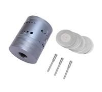 Phefop Tête d'affûteuse d'électrode de Tungstène en Acier de Broyeur 'électrode de Tungstène 5,7 X 7,2 Cm avec Fentes Coupées pour le Meulage 'électrode de Soudage TIG Utilisation Domestique TIG