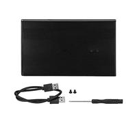 Phefop USB3.0 HDD ENCORPER 2,5 Pouces 5 Gops 2 to Capacité Anti Statique, Indicateur LED, Coque en Alliage en Aluminium, Poids Léger, Conception Compacte (Noire)