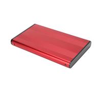 Phefop USB3.0 HDD ENCORPER 2,5 Pouces 5 Gops 2 to Capacité Anti Statique, Indicateur LED, Coque en Alliage en Aluminium, Poids Léger, Conception Compacte (Rouge)