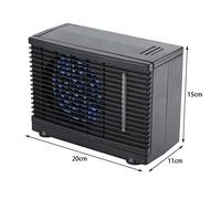 Phefop Ventilateur de Climatiseur de Voiture, Mini Ventilateur de Refroidissement à Eau par évaporation Portable pour Véhicules 12 V, Vitesses Réglables pour Le Confort dans Les Voitures, Camions et