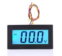 Phefop Voltmètre Numérique, Afficheur LCD de Panneau à Trois Fils, 0-100 V CC, for Mesure de Tension sur Tableau de Commande (entièrement scellé DC0-300V)