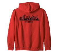 Phéniciens Skyline Coloré Paysage Urbain Phoenix Sweat à Capuche