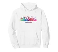 Phéniciens Skyline Coloré Paysage Urbain Phoenix Sweat à Capuche
