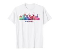 Phéniciens Skyline Coloré Paysage Urbain Phoenix T-Shirt