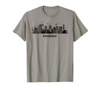 Phéniciens Skyline Coloré Paysage Urbain Phoenix T-Shirt