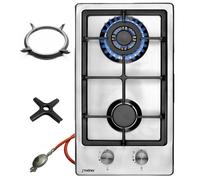Phénix 102SBT Cuisinière à Gaz Inox 2 Flame, Wok-Aufsatz + Herdkreuz