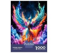 Phénix Aile Nébuleuse 1000 Pièces Coffret Puzzle Magie Mythique de la Renaissance Puzzle Carton Premium - Anti-Stress Déco, Cadeau Femmes Hommes Enfants, Développement Cognitif 70x50cm/1000pcs