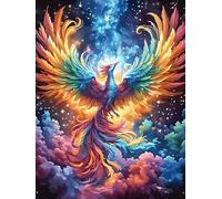 Phénix aux ailes ardentes 1000 Pièces Puzzle Collectionneur En Carton Rigide Sans Déformation Animal sauvage et animal de compagnie Cute Haute Difficulté Niveau Expert Décoration Murale Cadeau Fête 10