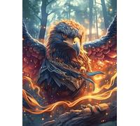 Phénix aux ailes ardentes 1000 Pièces Puzzle Débutant En Carton Haute Densité Animal sauvage et animal de compagnie Facile Apprentissage Anti-Stress Passe-Temps Cadeau Fête Des Mères Haute Qualité 100