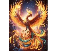Phénix aux Ailes de feu 500 Pieces Casse-tête pour Ado en Carton Haute Densité Faune et Flore Facile Débutant Activité Familiale Jeu De Société Cadeau Créatif Saint Valentin 500 PCS