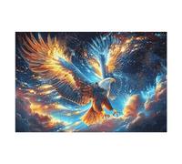 Phénix coloré Ciel étoilé 1000 Pieces Casse tête Expert Confirmé en Carton Haute Densité Épais Animal Animal de Compagnie Faune Sauvage Très Difficile Anti Stress Loisir Créatif Cadeau Fête De