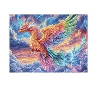 Phénix coloré mer de Fleurs 500 Pièces Puzzle Expert Confirmé en Carton Anti Déchirure poupée Animal de Compagnie Très Difficile Haute Difficulté Motif Complexe Idée Cadeau Anniversaire Premiu