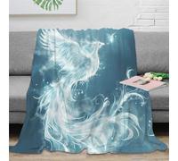 EVMILA Phénix Couverture Literie Impression 3D Canapé Super Douce Et Douillette Cadeau en Microfibre Peluche pour Garçons Et Filles Camping 80x90inch(200x230cm)