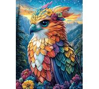 Phénix dans Le Jardin 500 Pieces Casse-tête Débutant en Carton Épais Rêve de Peinture à l'huile Conte de fées Facile Apprentissage Loisir Créatif Activité Manuelle Décoration Murale Cadeau Saint Val