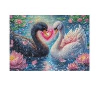 Phénix dans Un Champ de Fleurs 300 Pièces Puzzle Créatif en Carton Rigide sans Déformation Swan Lake Heart Difficulté Moyenne Activité Manuelle Loisir Créatif Cadeau Créatif Anniversaire 300 PCS