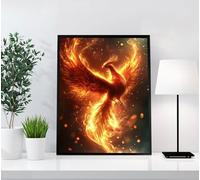 Phénix Diamond Painting Adulte, 5D Diamond Painting Dreamy Broderie Diamant Kit Complet, DIY Loisirs Créatifs Adultes Mosaïque Artisanat pour Décoration Murale à la Maison, Cadeau Femme 30x40cm H2I-W0